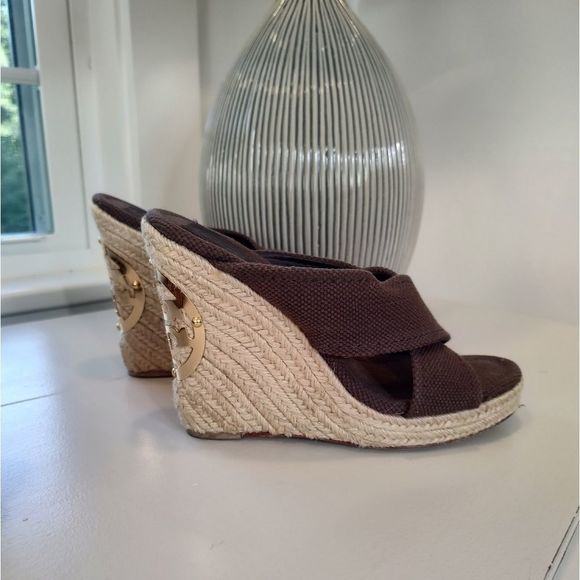 Tory Burch Kristen Espadrille Wedges - Picture 2 of 7